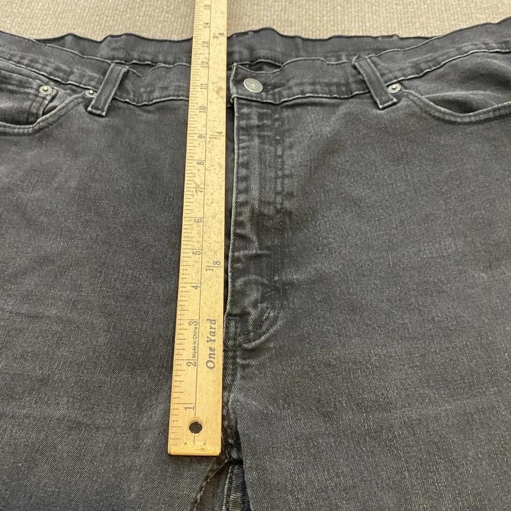 Levis 541 Jeans Mens 42x29 Black Wash Athletic Taper Stretch Denim Pants